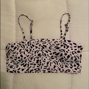 Cheetah Print Bikini Top